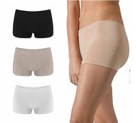Risalti Boxer Mujer Bambú 3Pz - Culotte, Bragas, Sin Costuras, Ropa Interior Más Suave Que Algodón, Braguitas - Made In Italy