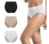 Risalti Bragas Cintura Alta de Bambú 3 Piezas - Suave que Algodón, Sin Costuras, Transpirable - Made in Italy