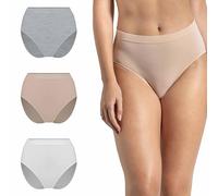 Risalti Bragas Mujer Cintura Alta Bambu 3Pz - Ropa Mujer, Suave y Transpirable, Sin Costuras - Made In Italy
