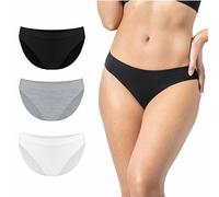Risalti Bragas Mujer Clásica Bambu 3Pz - Ropa Interior Mujer, Más Suave Que Bragas Mujer Algodon, Braguitas Mujer, Ropa Mujer Sin Costuras, Ropa Interior Femenina Transpirable - Made in Italy
