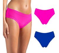 Risalti Bragas Mujer Encaje Letizia 2 Pzs - Bragas Sin Costuras Mujer, Ropa Interior Mujer, Más Suave Que Bragas Mujer Algodon, Braguitas Mujer, Ropa Mujer Transpirable - Made in Italy