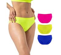 Risalti Bragas Mujer Microfibra 3 Pz - Pack Braguitas Mujer Transpirables, Sin Costuras y Etiquetas, Ropa Interior Suave y Elástica Más Confortable Que el Algodón - Made in Italy