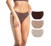 Risalti Bragas Mujer Microfibra 3 Pz - Pack Braguitas Mujer Transpirables, Sin Costuras y Etiquetas, Ropa Interior Suave y Elástica Más Confortable Que el Algodón - Made in Italy