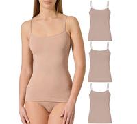 Risalti Camiseta Tirantes Mujer Interior de Microfibra 3 Pzs - Camiseta Mujer Sin Manga Elegante, Top más Suave Que el Algodon, Camisetas Sin Costura y Etiquetas - Made in Italy