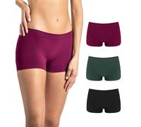 Risalti Culotte Mujer Sin Costura Pack 3 - Boxer Mujer Microfibra, Braga Pantalon Sin Costura y Etiquetas Invisible, Culotes Elásticos, Transpirables y Suaves - Made in Italy
