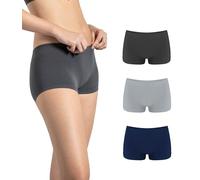 Risalti Culotte Mujer Sin Costura Pack 3 - Boxer Mujer Microfibra, Braga Pantalon Sin Costura y Etiquetas Invisible, Culotes Elásticos, Transpirables y Suaves - Made in Italy