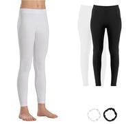 Risalti Leggings Niña Largos Microfibra 2 Pz - Leggins Niña Pack, Mallas Niña, Pantalones Niña, Pantalon Niña, Pantalones para Niña, Leggins Niña, Brazaletes de Regalo - Made In Italy