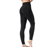 Risalti Leggins Mujer Panza Plana Plus Cubrente - Leggins de Cintura Alta Contiene Elasticizados en Microfibra, Leggins Deportivos Mujer Opacos Sin Costuras - Hecho en Italia, Negro , XXL