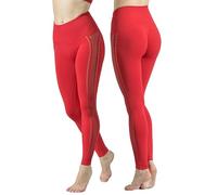 Risalti Leggins Push Up Perforado Mujer - Deportivos de Cintura Alta sin Costuras para Yoga y Fitness, 100% Made in Italy, Barbie Perforado