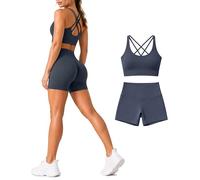 Risalti Leggins Push Up Shorts Deportivos Mujer Sculpt - Pantalones Cortos Mujer, Leggins Deportivos Mujer Yoga y Fitness, Leggings Mujer Cintura Alta Sin Costuras - 100% Made in Italy, L/XL