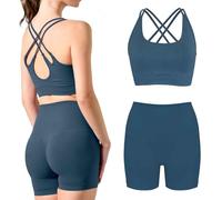 Risalti Leggins Push Up Shorts Mujer Deportivos Sculpt - Pantalones cortos mujer, Leggins Deportivos Mujer Yoga y Fitness, Leggings Mujer Cintura Alta Sin Costuras - 100% Made in Italy, Juego de