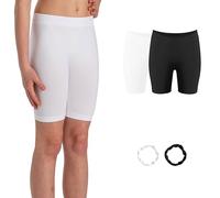 Risalti Mallas Cortas Niña Ciclista Microfibra 2 PZ - Leggins Cortos Niña, Short Niña, Shorts Niña, Leggings Niña, Pantalones Cortos Niña, Leggins Niña, Brazaletes de Regalo - Made In Italy