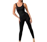 Risalti Mono Mujer sin Mangas - Jumpsuit Mujer Ajustado Largo, Mono Deportivo Mujer Sexy, Jumpsuit Mujer, Mono Deporte Mujer Fitness, Enterizos para Mujer Elegantes - Made In Italy