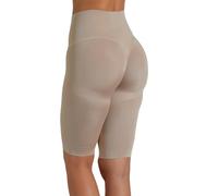 Risalti Pantalones cortos de ciclismo para mujer, con push up, moldeadores para mujer, sin costuras y etiquetas, de microfibra, fabricados en Italia, natural, XXL