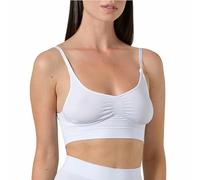 Risalti Sujetador Mujer sin Aros con Hombros Estrechos - Bralette Moldeador con Tirantes Ajustables en Microfibra - Made in Italy