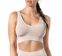Risalti Sujetador Sin Aros con Hombros Anchos - Moldeador En Microfibra, Bralette, Top, Ropa Interior Sin Costuras - Made In Italy