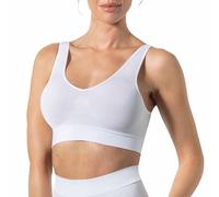 Risalti Sujetador Sin Aros con Hombros Anchos - Moldeador En Microfibra, Bralette, Top, Ropa Interior Sin Costuras - Made In Italy