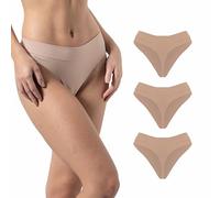 Risalti Tangas Mujer Pack Slip en Microfibra 3 Piezas - Ropa Interior Mujer, Braguitas Mujer Sin Costuras Más Cómodas Que Las Bragas Mujer Algodon, Perizoma Ropa Mujer Transpirable - Made in Italy