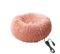 Riscaldato per Cani - 20 Letto Calmante Rotondo A Ciambella Per Animali, Tappetino Morbido Lavabile Per Cani Piccoli Gattini Cuccioli E Per Dormire, Sonno Invernale Calmante Vacanze Natalizie