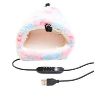 Riscaldato per Tana In Peluche Riscaldatore per Gabbia Ideale per Stagioni Fredde Rifugio Morbido Accogliente Sicuro per Piccoli Animali Casa Interno Riposo Comfort | per Inseparabi