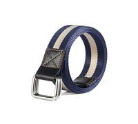 Risdany Cinturón ajustable con hebilla de doble anillo cuadrado para hombres y mujeres,115