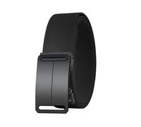 Risdany Cinturón elástico para hombre Cinturón tejido de nailon Cinturón tejido casual,Negro,3,8×120cm