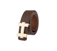 Risdany Cinturones de mujer, cinturones con hebilla dorada para hombre y mujer, cinturones con hebilla en forma de H, accesorios de vestir,Multi
