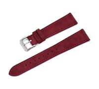 Risdany Correa de cuero clásica de 18-22 mm con función de liberación rápida; diseño vintage; suave y cómoda; incluye accesorios de repuesto.,Vino tinto,19 mm