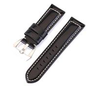 Risdany Correa de cuero de 20-26 mm, acabado brillante/mate, piezas de repuesto multifuncionales, combina con varios estilos.,22 mm