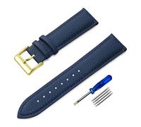 Risdany Correa de cuero unisex de 12-24 mm, diseño elegante e informal, cómoda y transpirable, adecuada para uso diario.,19 mm