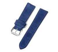 Risdany Correa de cuero vintage para hombre, de 18 a 24 mm, con detalles cosidos a mano, superficie suave texturizada, apta para uso diario.,19 mm