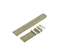 Risdany Correa de Nailon 20mm 22mm para Reloj - Pulsera Deportiva Impermeable Unisex, Cinturón Suave de Lona para Hombres y Mujeres,Verde,20mm