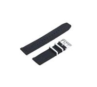 Risdany Correa de Nailon 20mm 22mm para Reloj - Pulsera Deportiva Impermeable Unisex, Cinturón Suave de Lona para Hombres y Mujeres,Negro,22mm