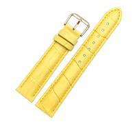Risdany Correa de piel de cocodrilo para hombre, de 12 a 22 mm, con elegante diseño texturizado, cómoda y transpirable, incluye piezas de repuesto.,17 mm