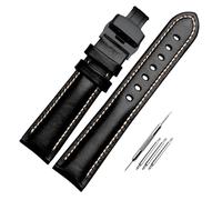 Risdany Correa de piel mate para hombre, de 18 a 22 mm, accesorio para la muñeca, estilo elegante e informal, adecuada para ocasiones formales e informales.,20 mm