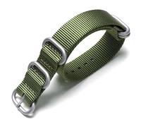 Risdany Correa de reloj de lona de nailon de 18-24 mm con hebilla de bucle, estilo elegante e informal, accesorio de repuesto universal.,24 mm