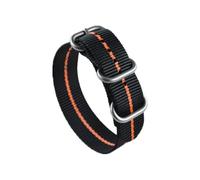 Risdany Correa de reloj de nailon engrosada de una sola capa para hombres y mujeres, 18-28 mm de ancho, duradera y cómoda.,18 mm