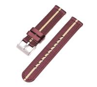 Risdany Correa de reloj de nailon suave de 18 a 24 mm de ancho, una correa de repuesto de lona de liberación rápida para hombres y mujeres.,20 mm