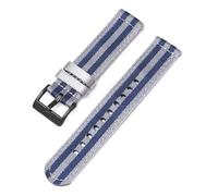 Risdany Correa de reloj de nailon suave de 18 a 24 mm de ancho, una correa de repuesto de lona de liberación rápida para hombres y mujeres.,22 mm