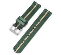 Risdany Correa de reloj de nailon suave de 18 a 24 mm de ancho, una correa de repuesto de lona de liberación rápida para hombres y mujeres.,Verde caqui,18 mm
