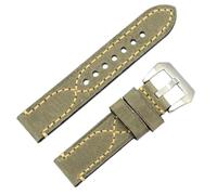 Risdany Correa unisex de cuero grueso de 20-24 mm, hebilla de acero, duradera y reemplazable, ideal para uso diario.,22 mm