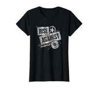 Rise Against - Patched Up - Merchandise Oficial Camiseta, Mujer, Negro, XL