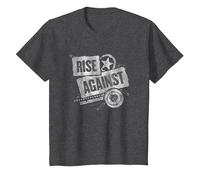Rise Against - Patched Up - Merchandise Oficial Camiseta, Niños, Jaspeado Oscuro, 12 años