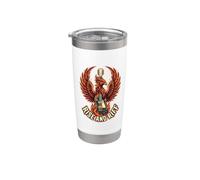 Rise And Riff Phoenix es Life Rock Music Lover Fan Roll Club Vaso térmico de acero inoxidable de doble pared