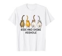 Rise and Shine Asshole Funny Cat Meme Adult Joke Cat Butt Camiseta