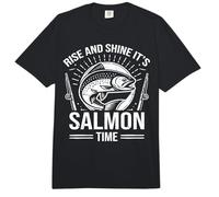 Rise and Shine It's Salmon Time Pesca de salmón Comfort Colors Adult Heavyweight T-Shirt