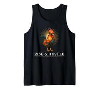 Rise & Hustle Hard Work Grind Cita Funny Hustler Camiseta sin Mangas