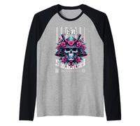 Rise of Samurai, Pink Skull Warrior Camiseta Manga Raglan