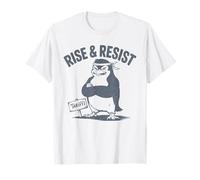 Rise Resist Injusticia Política Pingüino Tarifas Camiseta