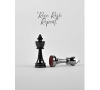 Rise. Risk. Repeat.: A Bold Journal for Dreamers, Doers & Risk-Takers,Lined Journal for Notes, Ideas, and Motivation